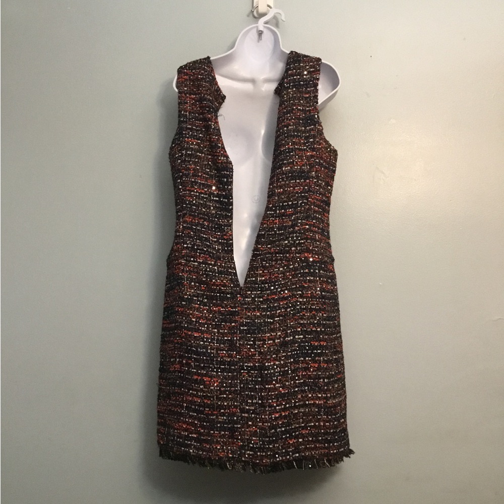 Elegant Tweed Sleeveless Dress - Picture 14 of 15